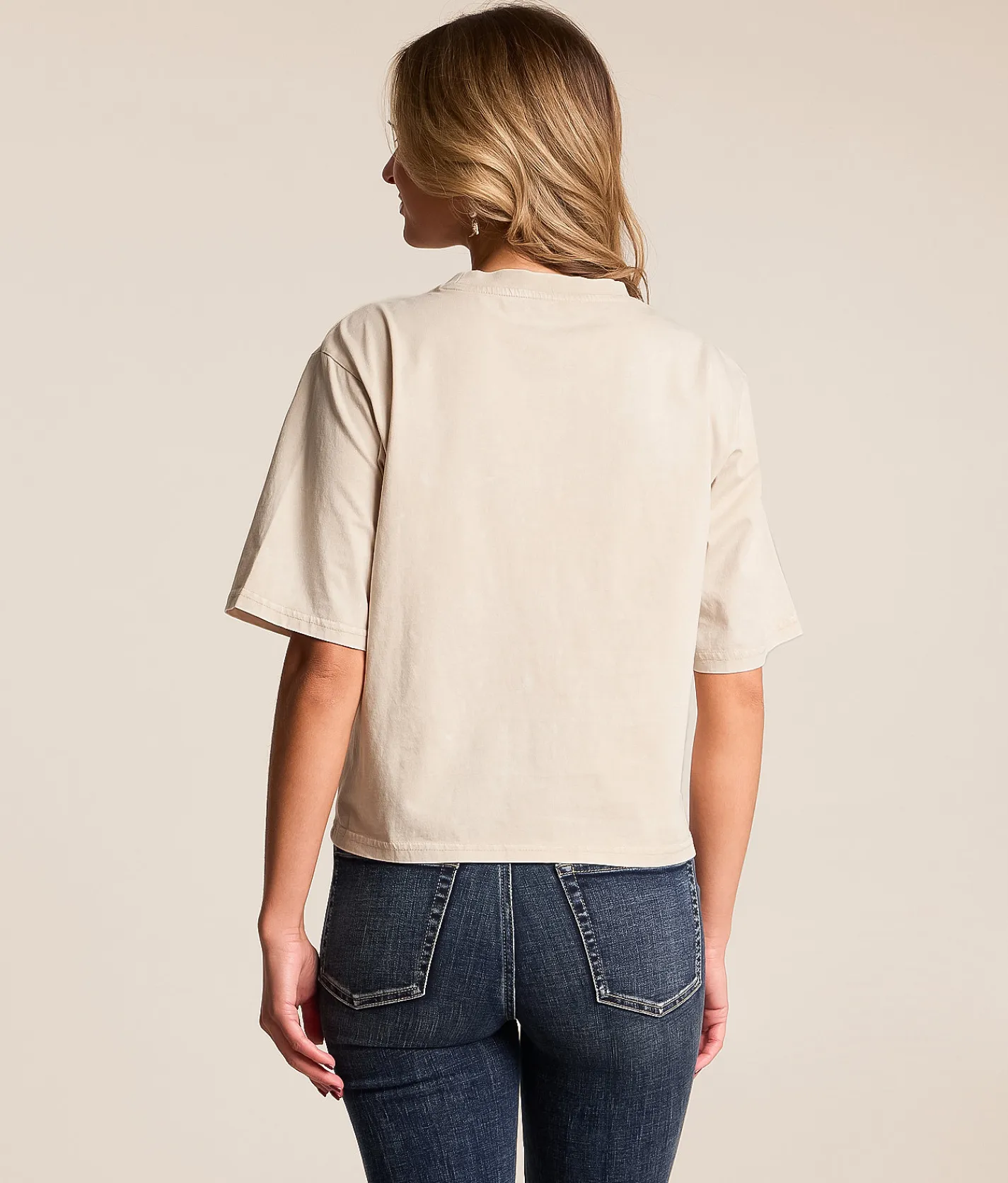 Ariat Lucky Faux Pearl T-Shirt Washed Beige Online