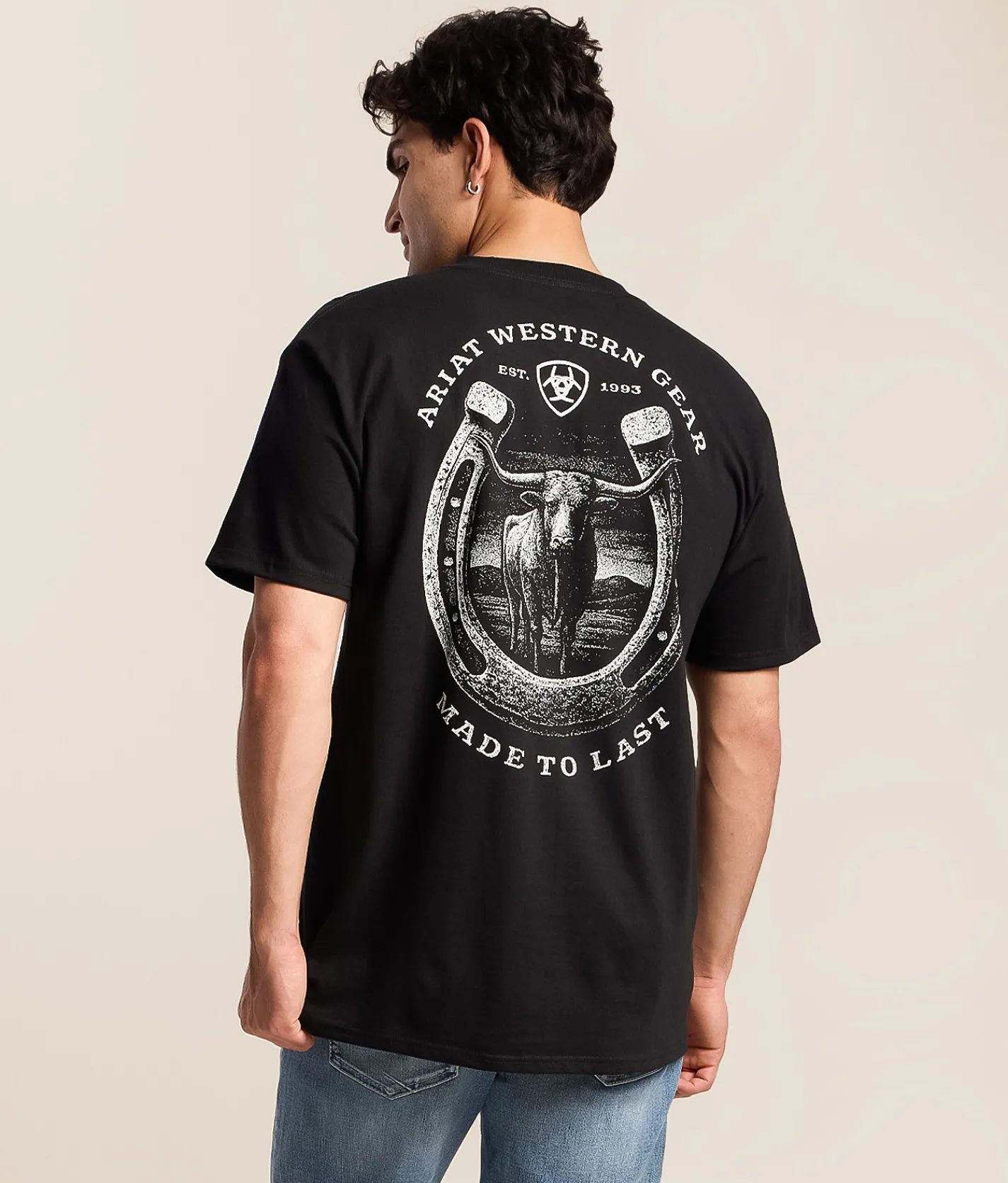 Ariat Lucky Longhorn T-Shirt Black