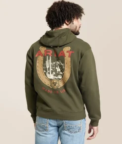 Ariat Lucky Scene Hooded Sweatshirt Forest Night