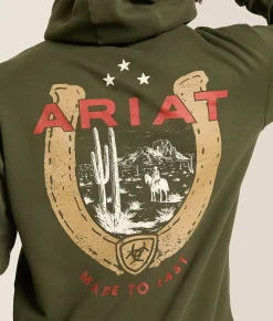 Ariat Lucky Scene Hooded Sweatshirt Forest Night