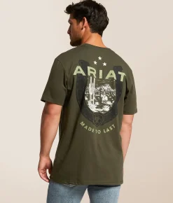 Tops|Graphic T-Shirts | Ariat Lucky Scene T-Shirt Forest Night