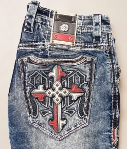 Rock Revival Lukas Slim Straight Stretch Jean Lukas SJ200 Outlet