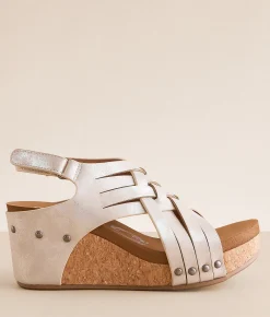 Shoes | Very G Lunar Braided Wedge Sandal Champagne