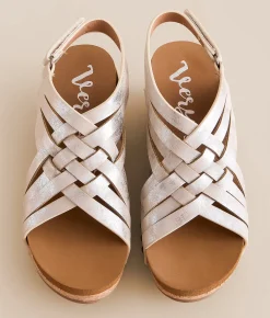 Shoes | Very G Lunar Braided Wedge Sandal Champagne
