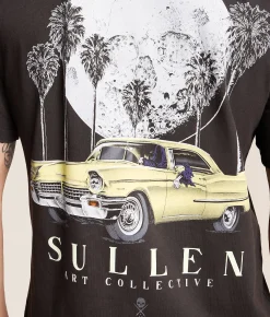 Tops|Graphic T-Shirts | Sullen Lunar Cruisin' T-Shirt Lamp Black