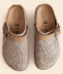 Shoes|Activewear | Birkenstock® Lutry Boucle Clog Eggshell