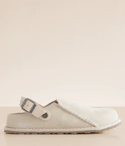 Birkenstock® Lutry 365 Suede Clog Eggshell Best