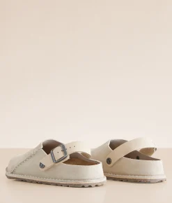 Birkenstock® Lutry 365 Suede Clog Eggshell Best