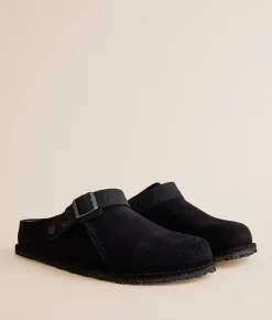 Activewear|Shoes | Birkenstock® Lutry Suede Clog Black