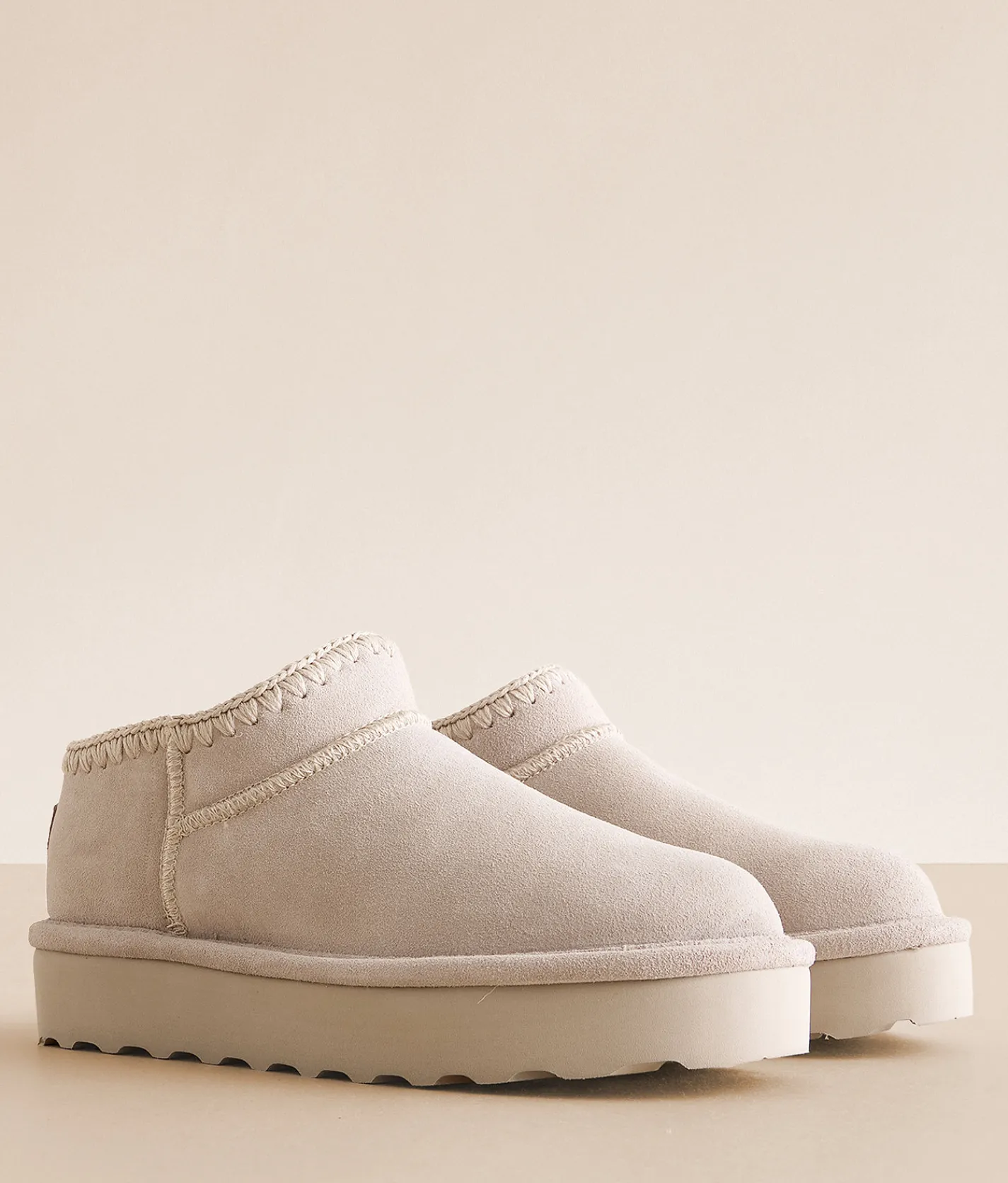 Shoes | Bearpaw Lyanna Platform Leather Slipper Oat
