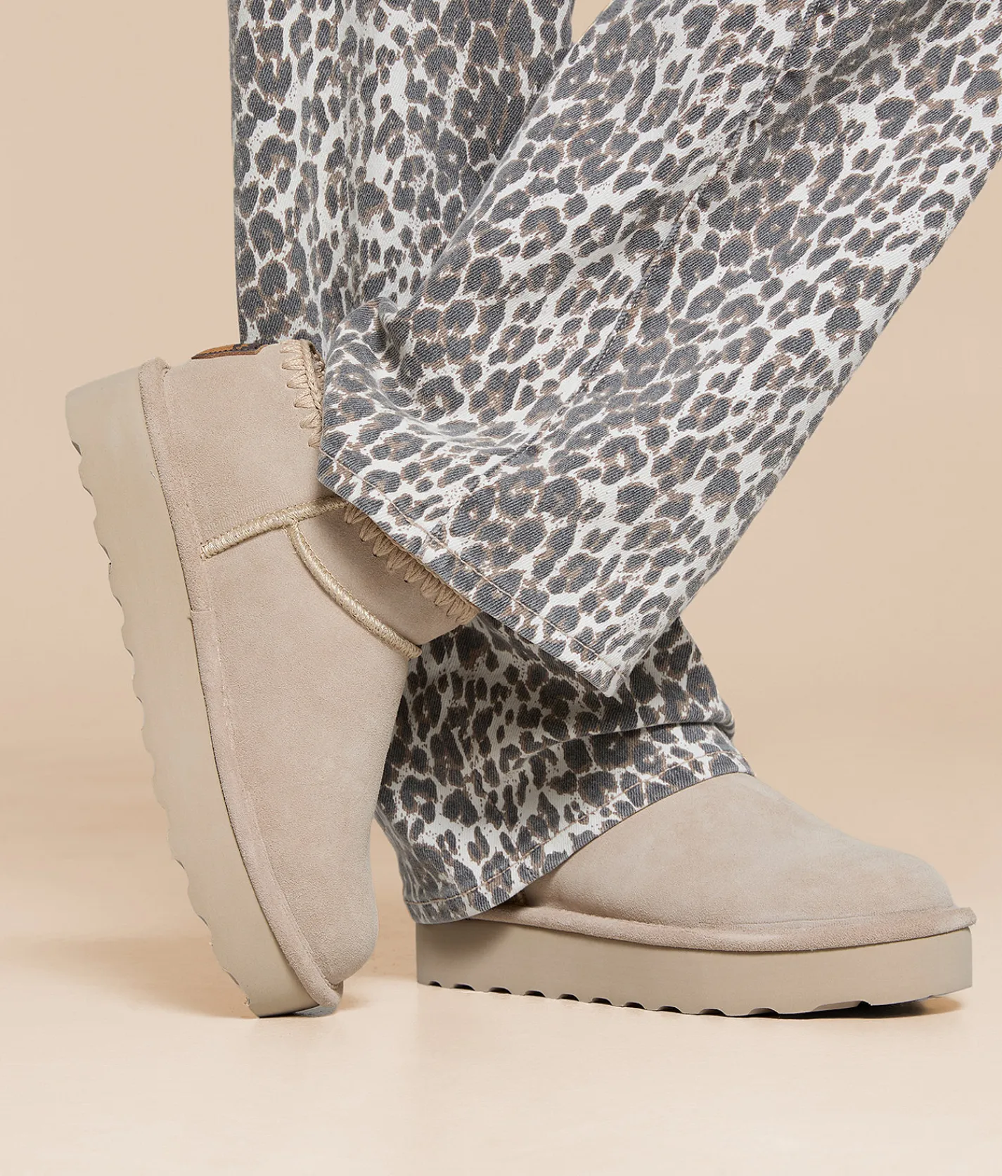 Shoes | Bearpaw Lyanna Platform Leather Slipper Oat