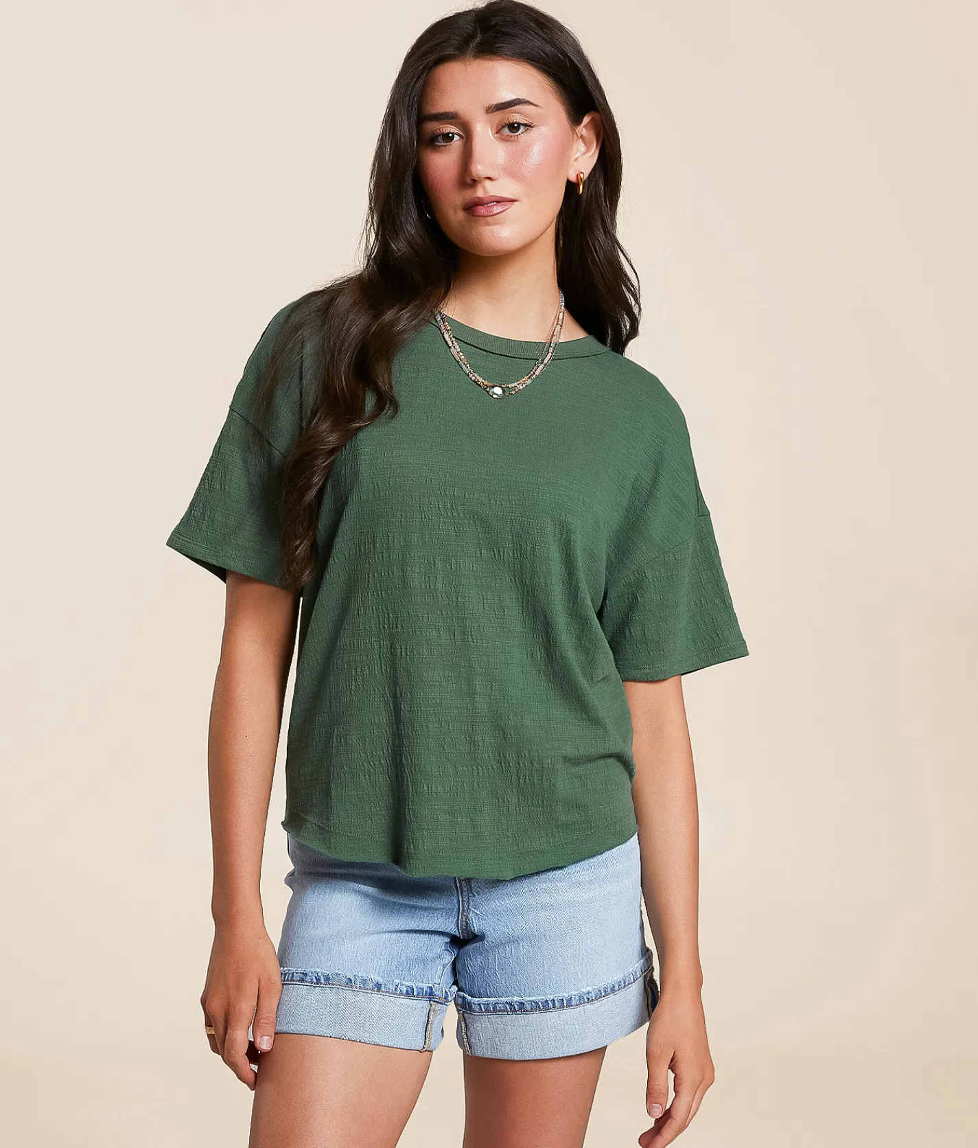 White Crow Lydia Open Back Top Hunter Green Online