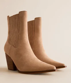 Oasis Society Lydia Western Ankle Boot Almond Outlet