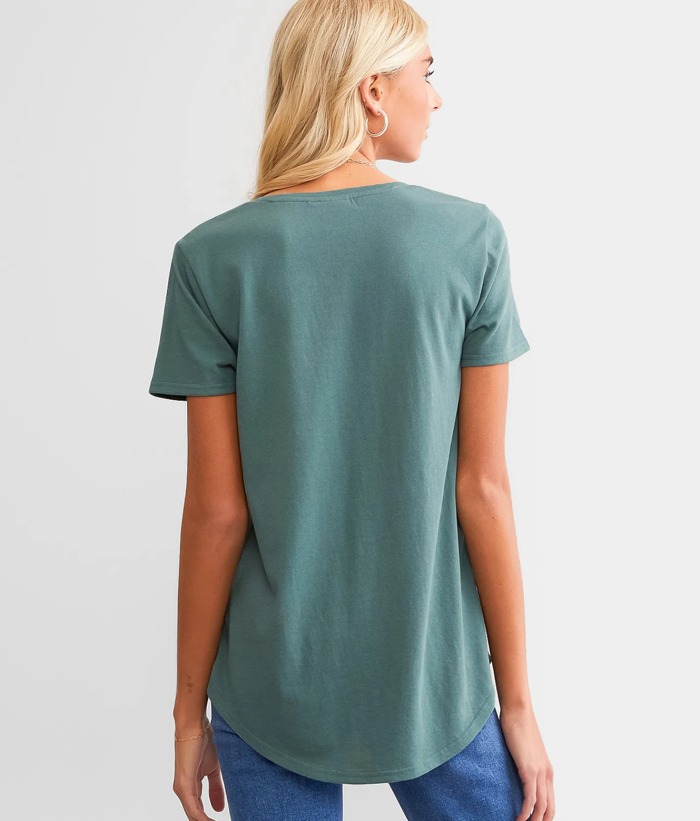White Crow Lynda Easy T-Shirt Silver Pine Discount