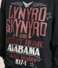Modish Rebel Lynyrd Skynyrd Band Pullover Black Sale