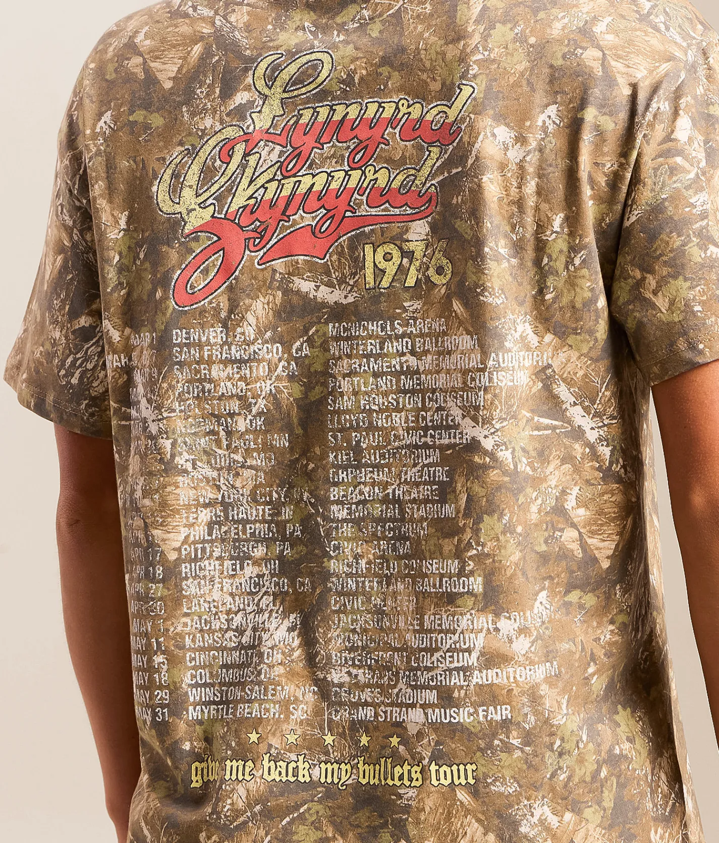 Tops | Cactus & Pearl Lynyrd Skynyrd Band T-Shirt Camo