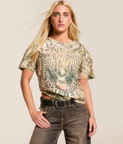 Goodie Two Sleeves Lynyrd Skynyrd Band T-Shirt Camo Sale