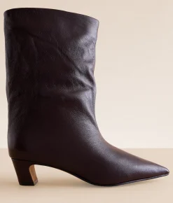 Shoes | Steve Madden Lytton Leather Boot Burgundy PT