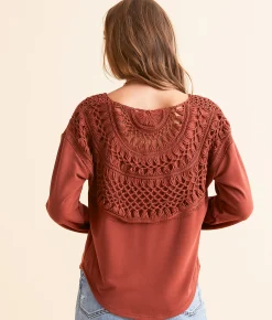 Tops | Daytrip Macrame Top Henna