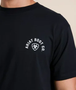 Tops|Graphic T-Shirts | Ariat Made For Cowboys T-Shirt Silver Birch