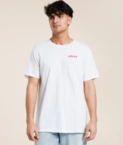 Ariat Made Tough Bronco T-Shirt White