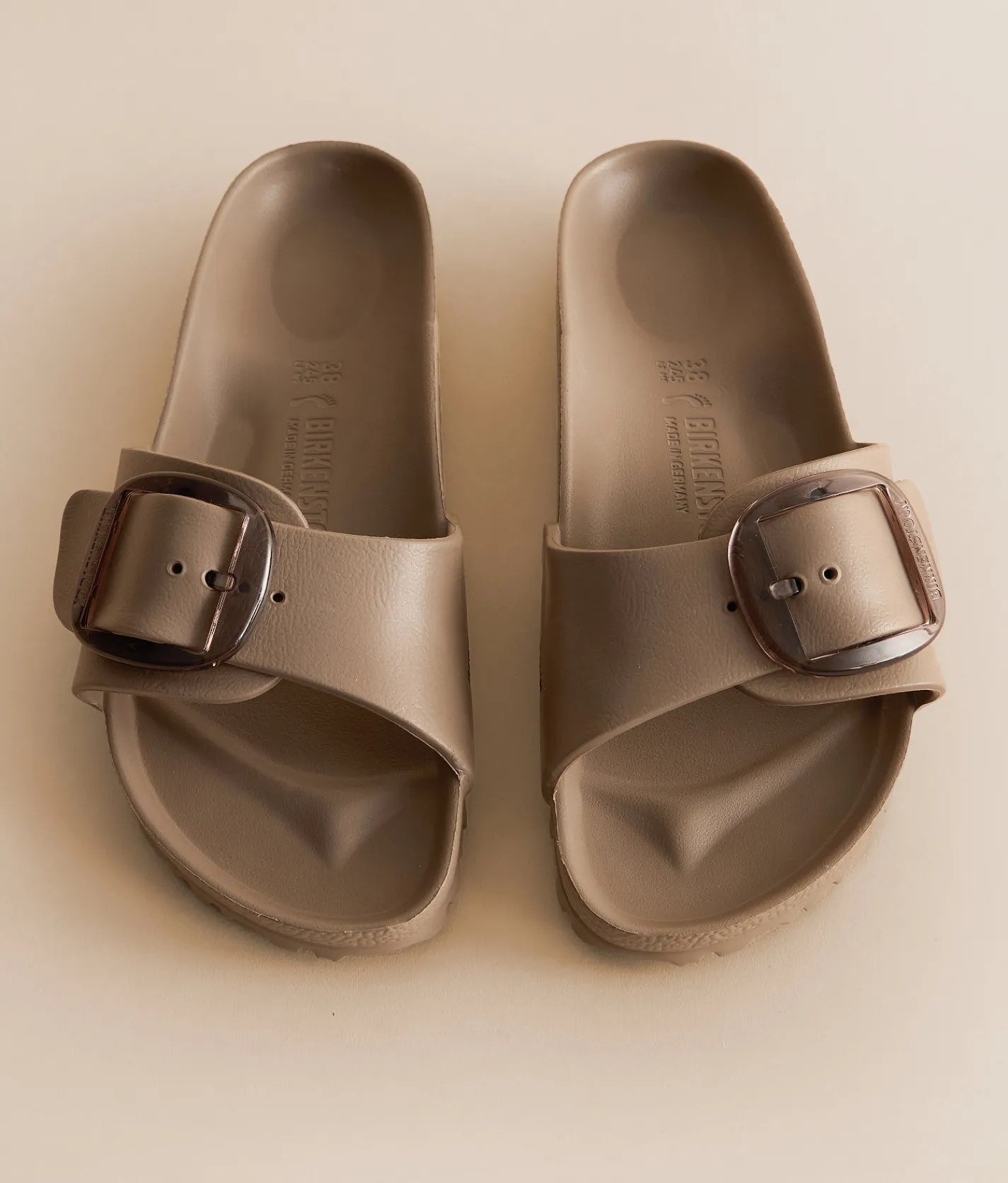 Birkenstock® Madrid Big Buckle Sandal Gray Taupe Sale