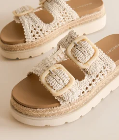 Madden Girl Maevee Crochet Sandal Lt Natural Outlet