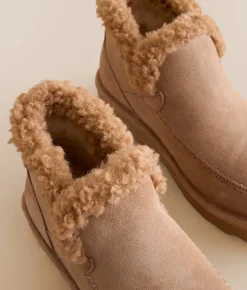 Bearpaw Maeve Platform Leather Ankle Boot Iced Coffee Online