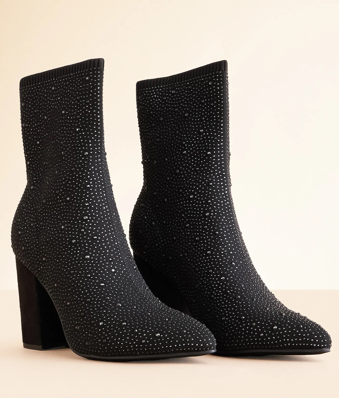Shoes | Mia Magdalena Rhinestone Ankle Boot Black