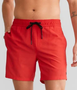 Veece Magic Print Hybrid Stretch Swim Trunks Hibiscus Outlet