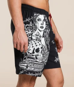 Sullen Main Stretch Swim Trunks Black Hot