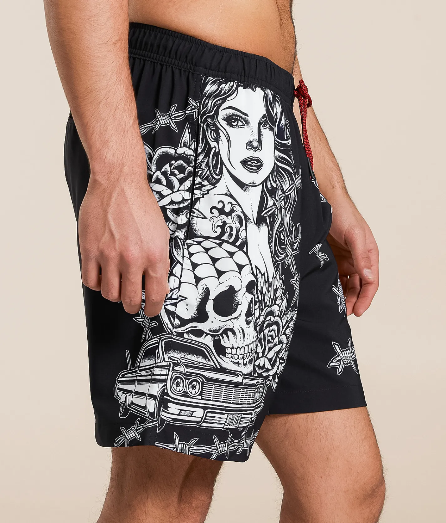 Sullen Main Stretch Swim Trunks Black Hot