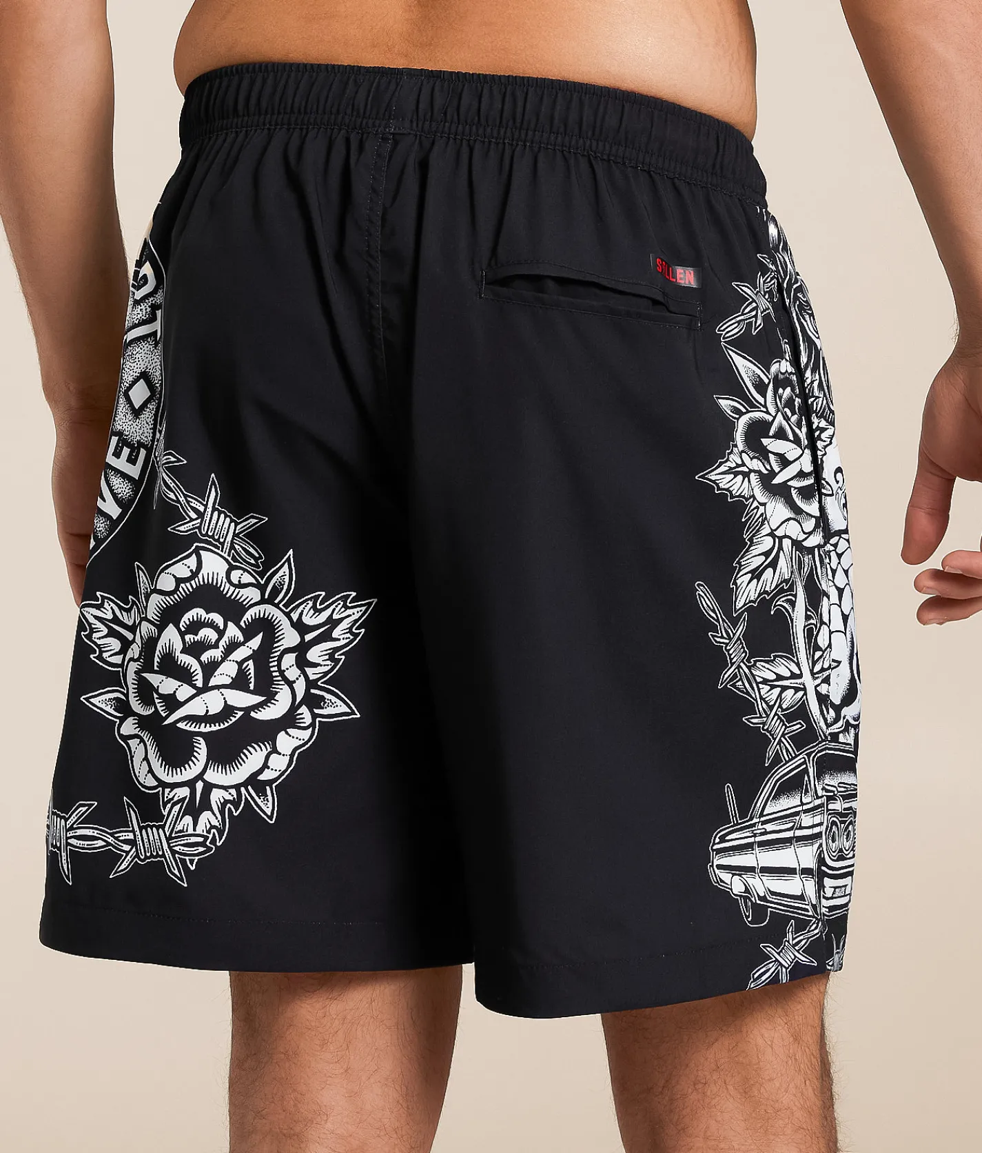 Sullen Main Stretch Swim Trunks Black Hot