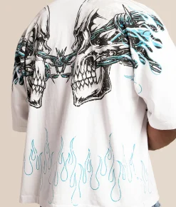Affliction Majestic Vertigo T-Shirt White Clearance