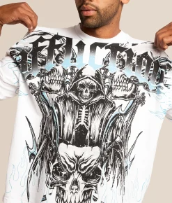 Affliction Majestic Vertigo T-Shirt White Clearance