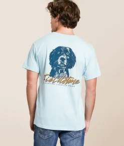 Tops|Graphic T-Shirts | Fieldstone Major Mischief T-Shirt Chambray