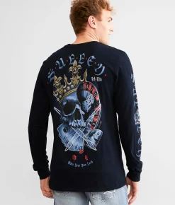 Graphic T-Shirts | Sullen Make Your Luck T-Shirt Obsidian