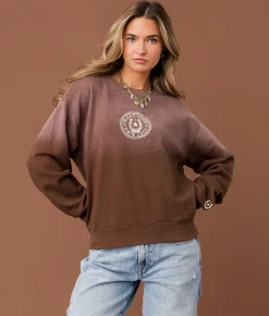 Sterling & Stitch Make Your Own Luck Pullover Brown Best
