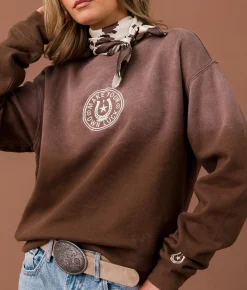 Sterling & Stitch Make Your Own Luck Pullover Brown Best