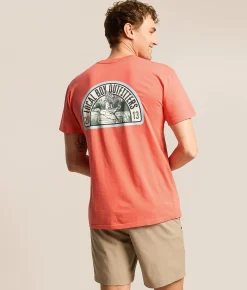Tops|Graphic T-Shirts | Local Boy Outfitters Mallard Arch T-Shirt Coral