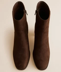 Mia Maniza Heeled Ankle Boot Chocolate Clearance