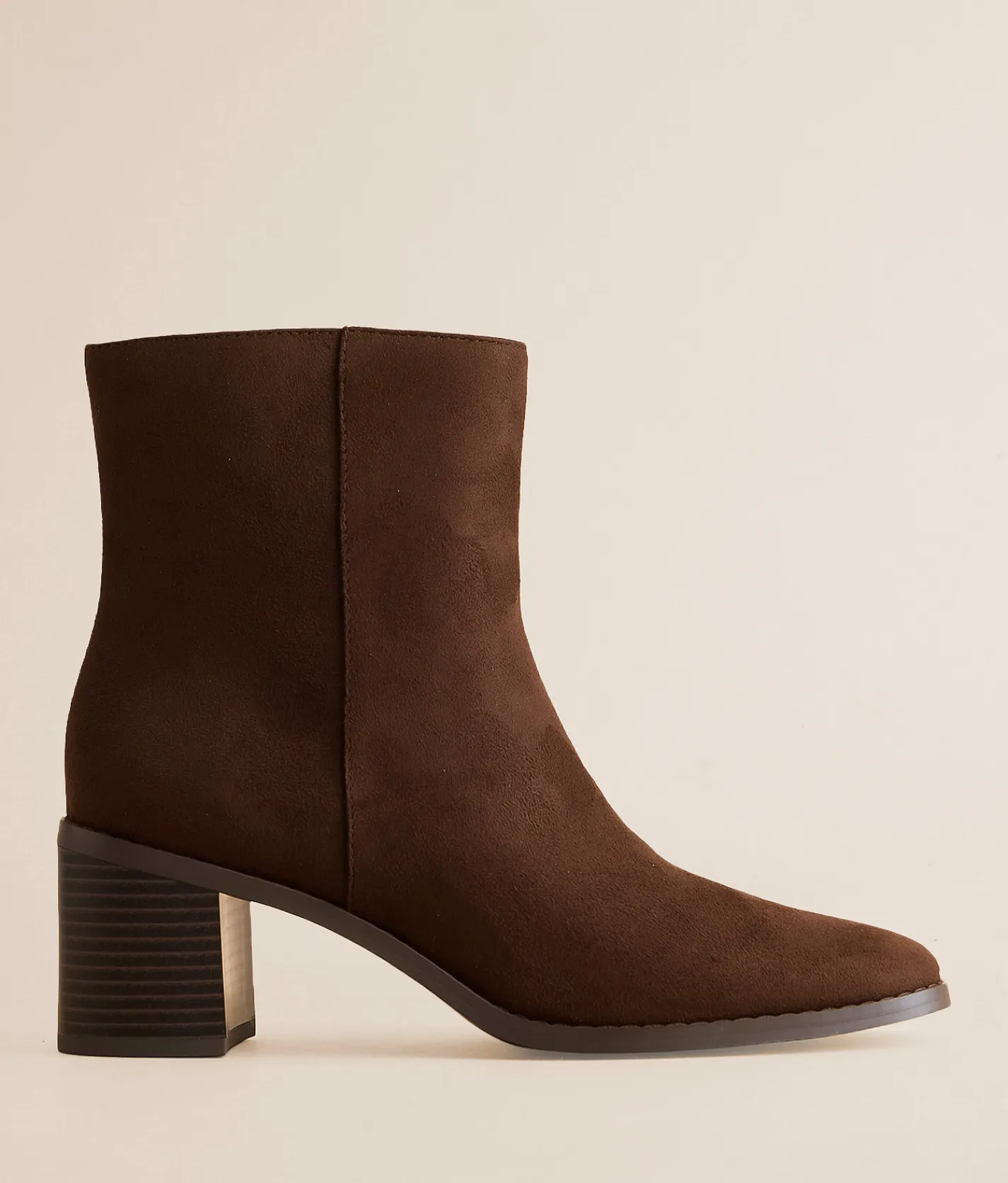 Mia Maniza Heeled Ankle Boot Chocolate Clearance