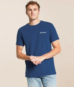 Tops|Graphic T-Shirts | Ariat Manta Shield T-Shirt Set Sail