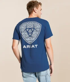 Tops|Graphic T-Shirts | Ariat Manta Shield T-Shirt Set Sail