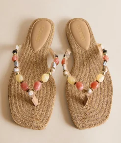 Steve Madden Marble Sandal Natural Multi Sale
