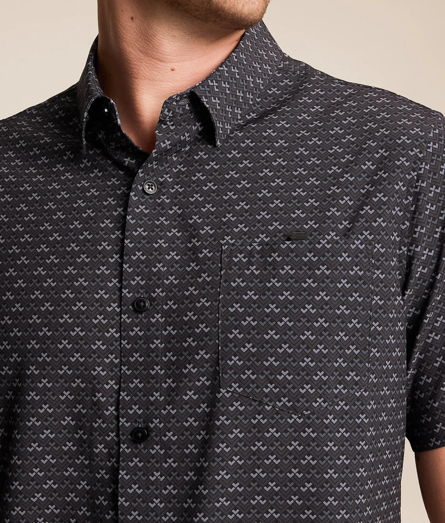 Tops | 7Diamonds Marcelo Performance Stretch Shirt Black