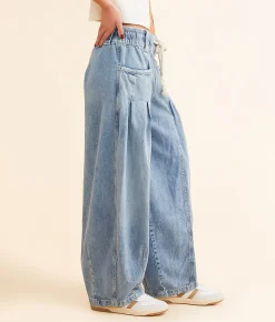 Free People Margo Wide Barrel Jean Bergamot New