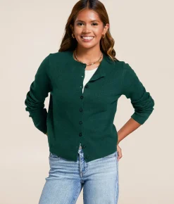 Tops | The Workshop Marled Cardigan Sweater Hunter Green