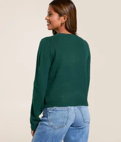 Tops | The Workshop Marled Cardigan Sweater Hunter Green