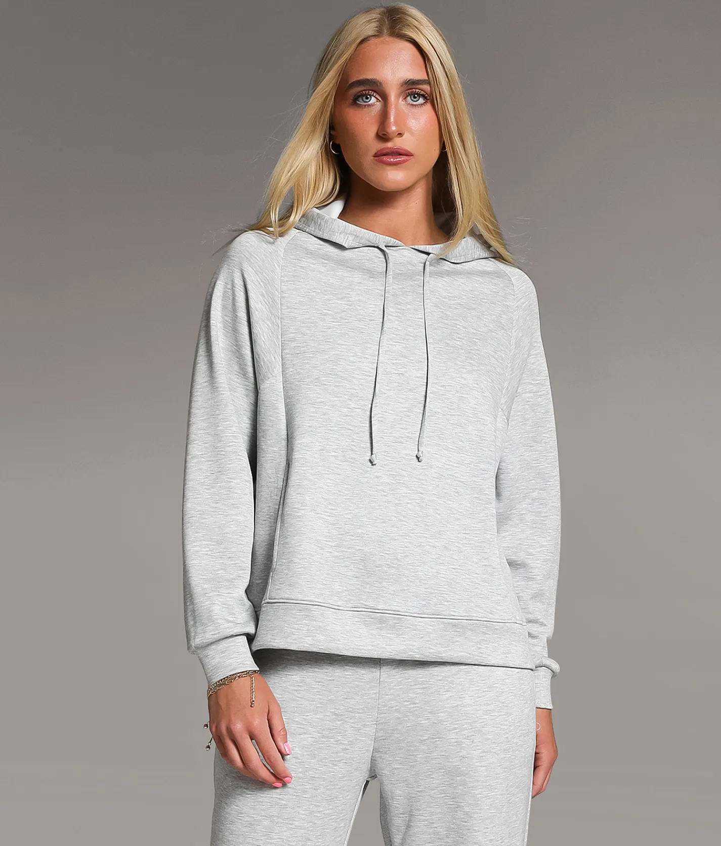 Tops|Activewear | BKE Marled Hoodie Heather Grey